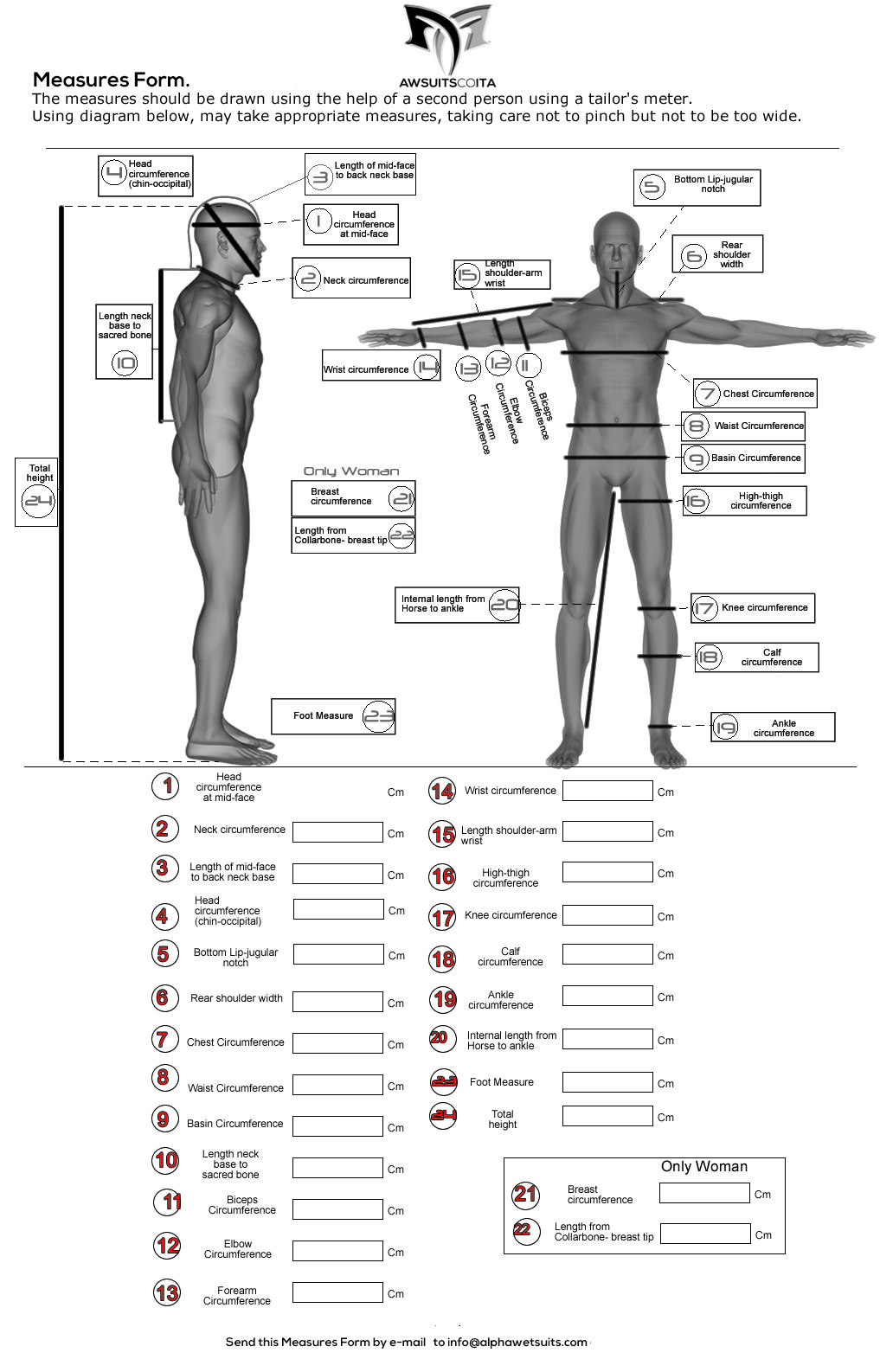 made to measure wetsuitS