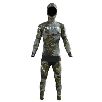 CAMO HAWK 2 muta su misura pescasub mimetica camo neoprene liscio