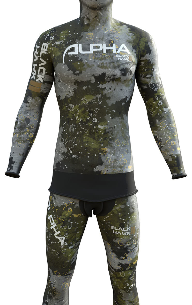 CAMO HAWK 2 spearfishing wetsuits smooth skin wetsuits camouflage