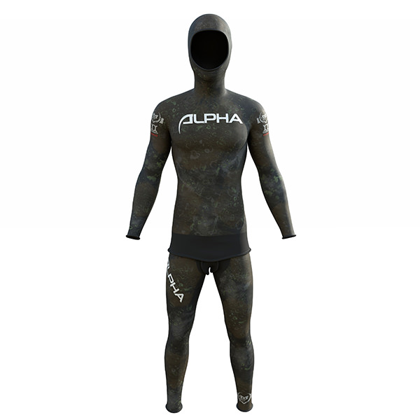 Camo wetsuit d2o spearfishing wetsuits smooth skin open cell yamamoto