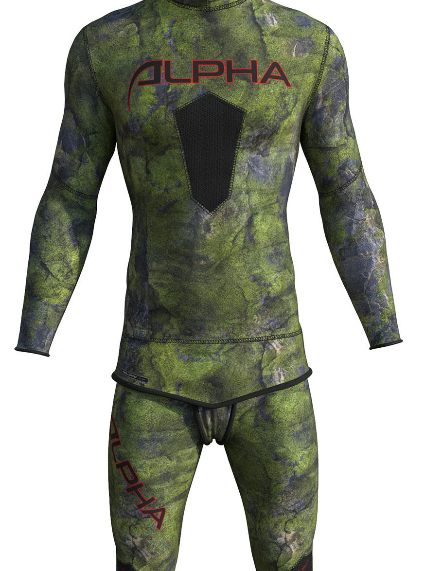 REAL CAMO 3D MOSSY spearfishing wetsuits made to measure