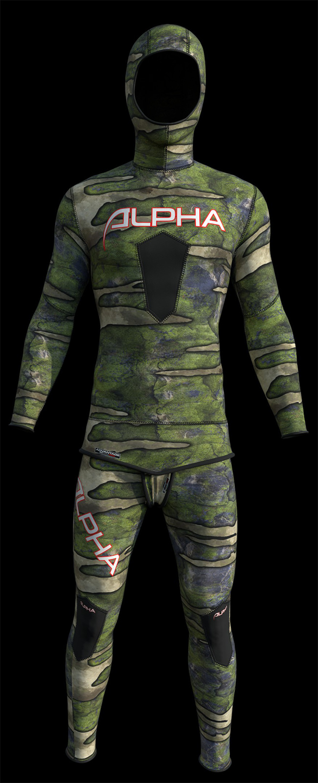 camouflage wetsuit spearfishing