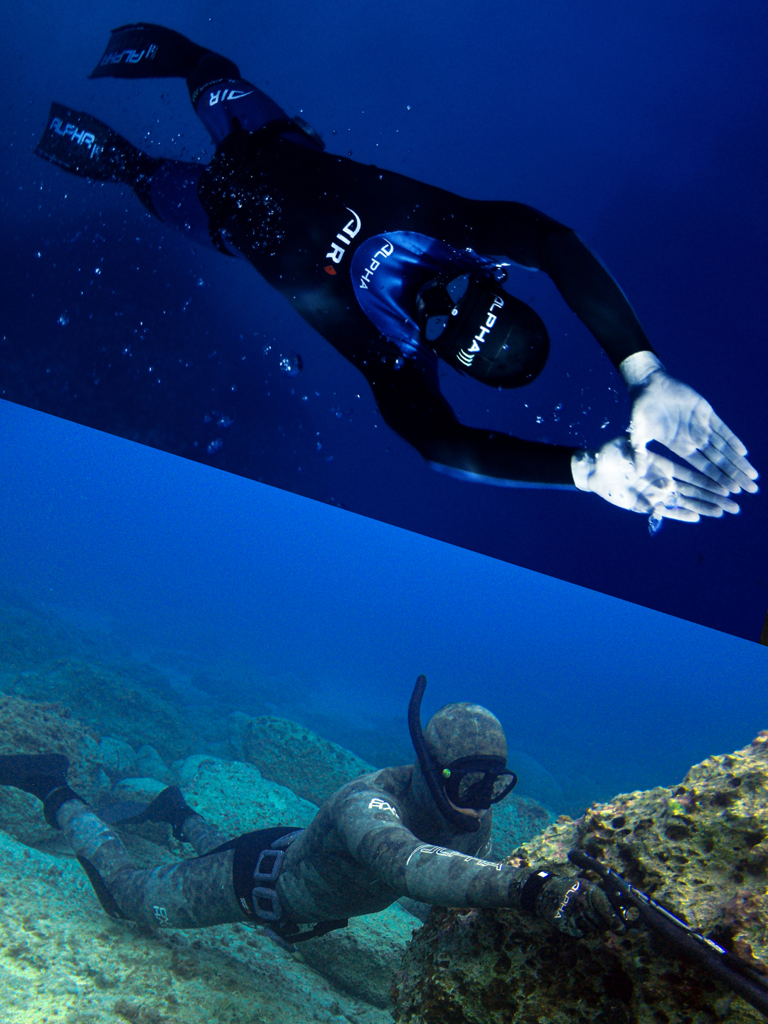 Made-to-measure wetsuits for spearfishing and freediving